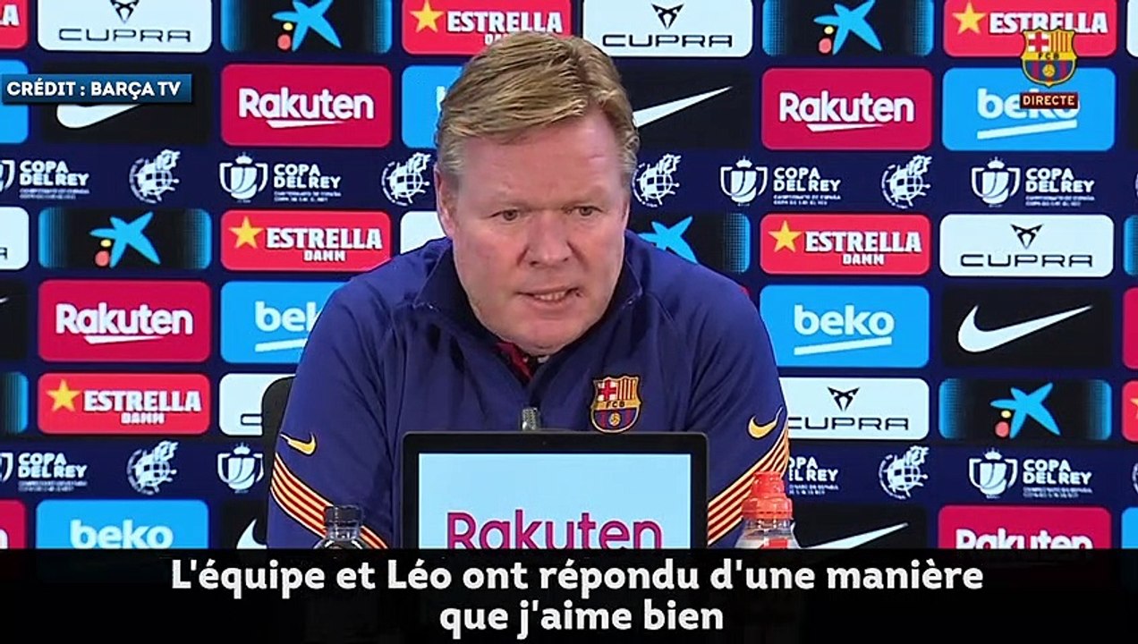 Barça : Ronald Koeman met les points sur les i après la polémique Lionel Messi