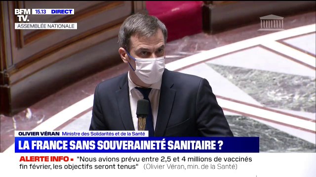 Olivier Véran: Les laboratoires qui ont déjà identifié des vaccins validés sont très heureux de nous permettre de produire sur le sol français avec l'intervention de 4 entreprises
