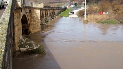 Ergene taştı, sarı alarm verildi