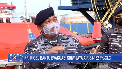 KRI Rigel Bantu Evakuasi Sriwijaya Air SJ182 PKCLC