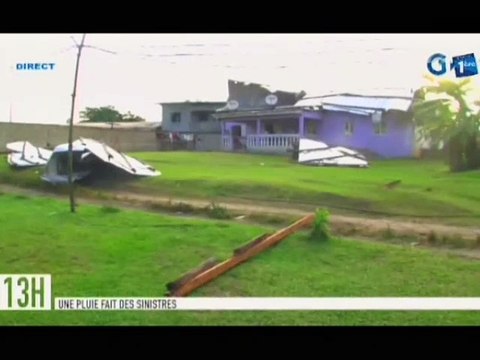 RTG/ Les dégâts causés par la pluie dans la nuit du 30 au 31 Janvier à Libreville