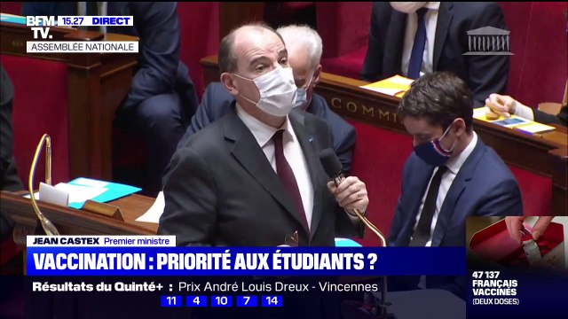 Jean Castex: Nous devons accorder un soin particulier aux étudiantes et étudiants que le confinement a placé dans des conditions difficiles