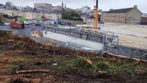 Demolition of the Lidl store on Arnot Street