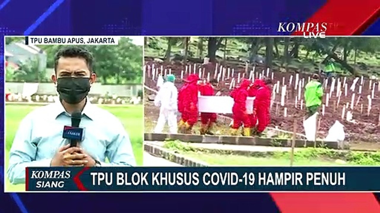 Kuburan Blok Khusus Corona TPU Bambu Apus Hampi...
