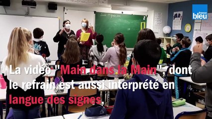 Une classe de CM2 de Wattrelos chante contre le cancer