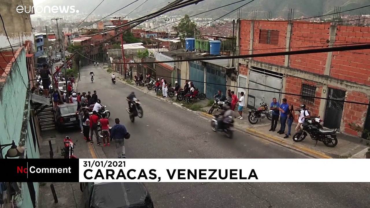 Straßen-Stuntshow in Caracas