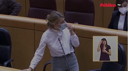 Download Video: Yolanda Díaz defiende su gestión frente al PP