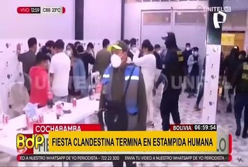 Bolivia: intervención en discoteca clandestina acabó en estampida humana