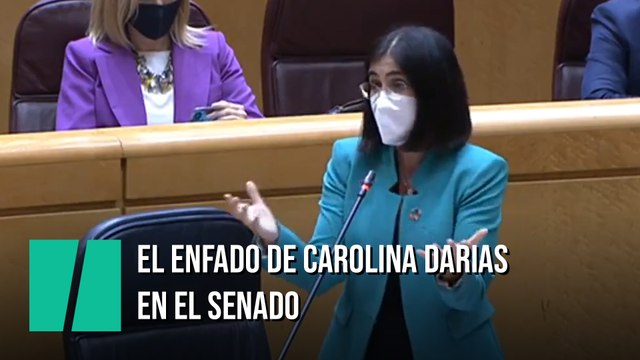El enfado de Carolina Darias en el Senado: '¡Es imposible así, señora presidenta! ¡Es imposible!