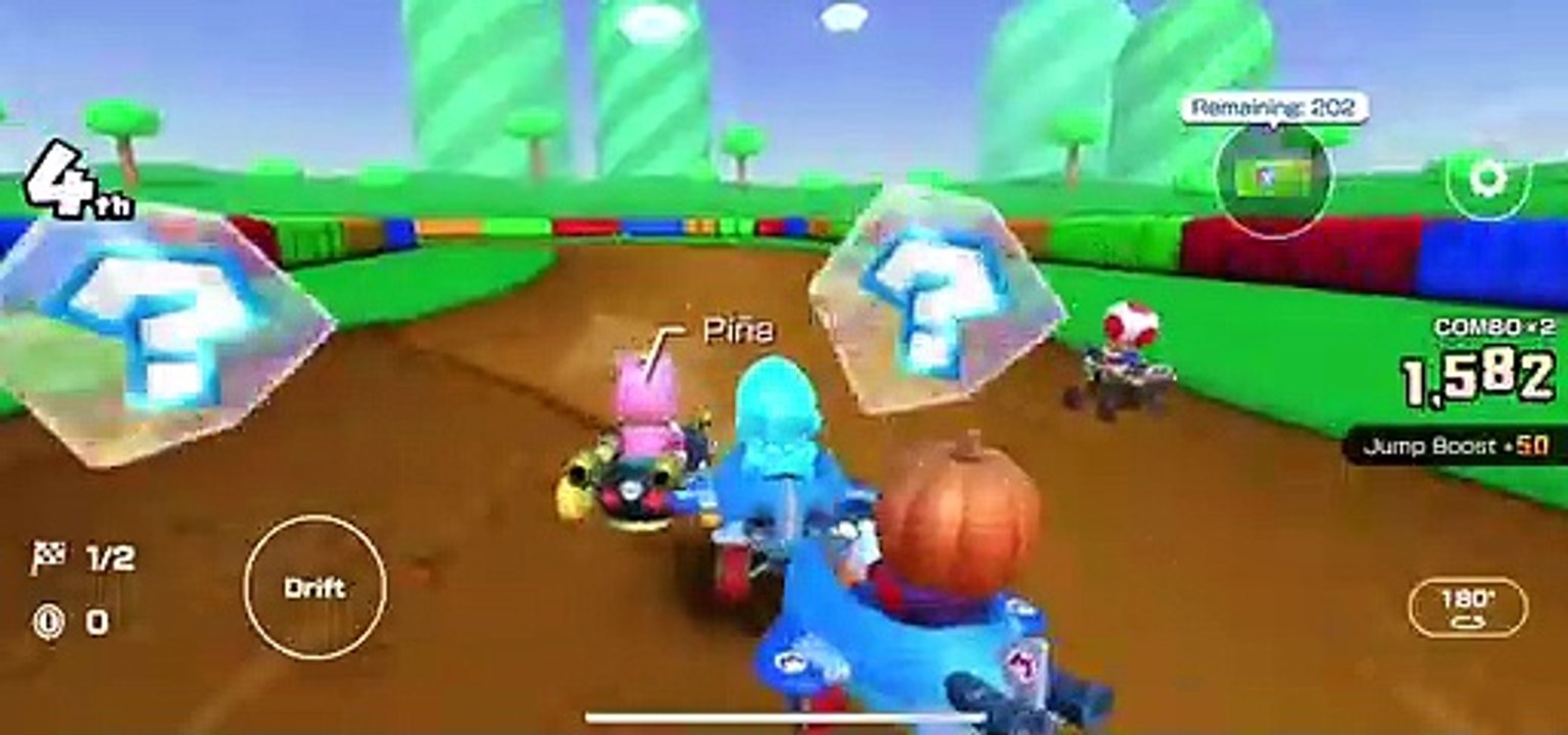 Mario Kart Tour - SNES Donut Plains 2R Gameplay