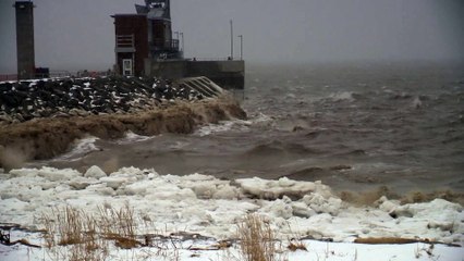 Neige et vents sur Rivière-du-Loup 2 février 2021