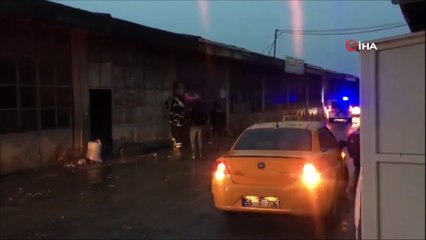 Tüp deposunda yangın paniği