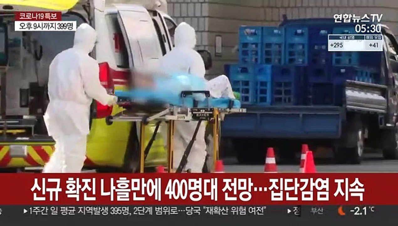 신규 확진 나흘만에 400명대 전망…집단감염 지속