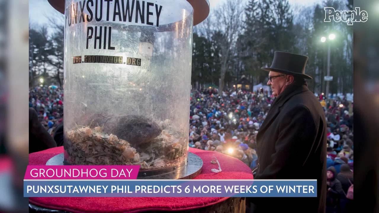 Punxsutawney Phil Predicts 6 More Weeks of Winter on Groundhog Day 2021 amid Winter Storm
