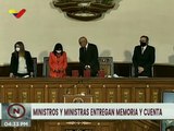 Ministros y Ministras del Gobierno Bolivariano presentan su Memoria y Cuenta 2020 ante el Parlamento Nacional