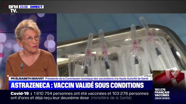 Selon la Pr Bouvet, l'avis de la Haute Autorité de Santé sur le vaccin AstraZeneca peut évoluer