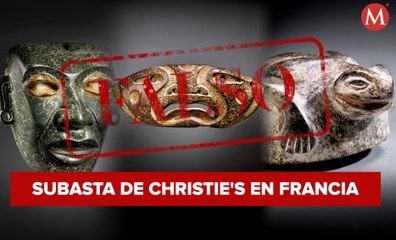 Tres piezas a subastar en Francia son falsas; INAH impone denuncia ante FGR
