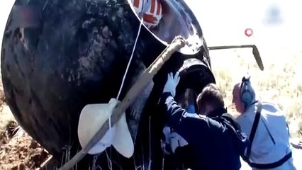 Uluslararası Uzay İstasyonu'ndan 2 astronot ve 1 kozmonot dünyaya geri döndü