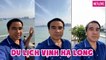 Hiếm khi có thời gian rảnh rỗi, Quyền Linh cùng gia đình đi du lịch Vịnh Hạ Long