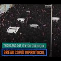 THOUSANDS OF JEWISH ORTHODOX  BREAK COVID19 PROTOCOL(Rabbi funeral)