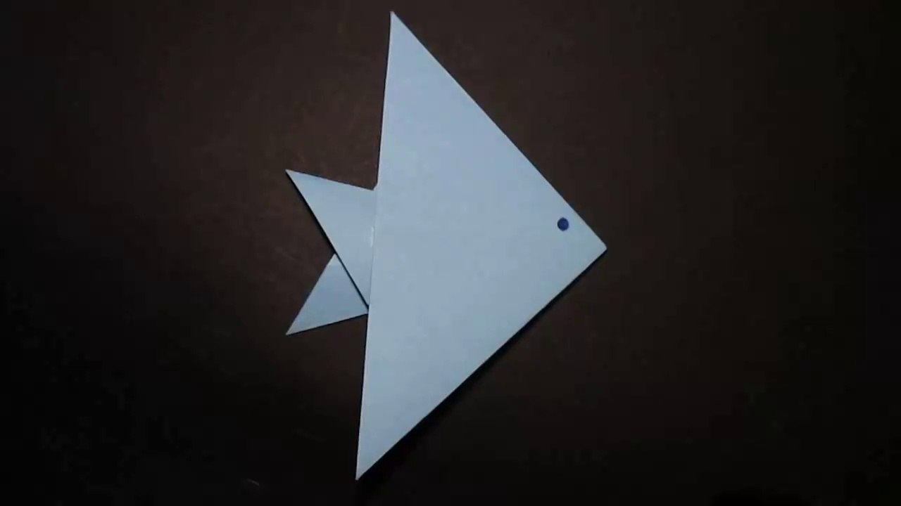 Easy Origami Angelfish Paper Angelfish Making Paper Fish Craft