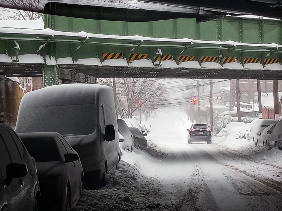 Walking in the snowstorm (1 February 2021)