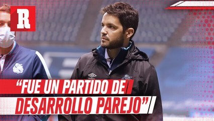 Nicolás Larcamón aseguró que el empate ante el Monterrey fue justo