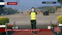 Spor yaparken darbeyi kaydetti