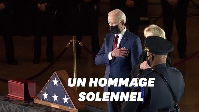 L'hommage de Joe Biden au policier mort en défendant le Capitole