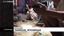 شاهد: احتجاجات بقرع القدور والأواني ضد الانقلاب العسكري في ميانمار
