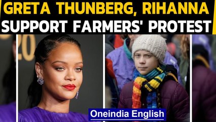 Tải video: Greta Thunberg and Rihanna tweet in support of farmers' protest: What did they say| Oneindia News