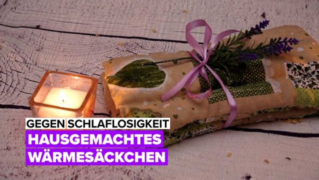 Hilft bei schlafstörungen: hausgemachtes wärmesäckchen
