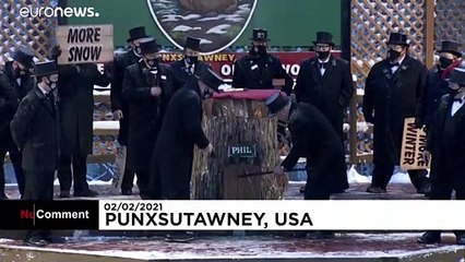 شاهد: فأر الأرض يتوقع استمرار الشتاء ستة أسابيع إضافية