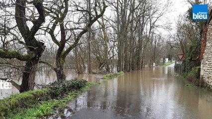 Alerte crues : L'eau de la rivière Vienne monte dangereusement à Valdivienne