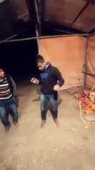 Two guys dance
