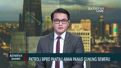 Tim Reaksi Cepat BPBD Lakukan Patroli untuk Pantau Kondisi Gunung Semeru