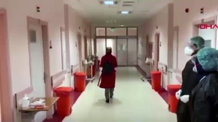 Alkışlarla uğurlandılar! Koronavirüste sevindiren görüntü