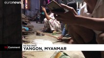 Myanmar'da askeri darbe tencere tava ile protesto edildi