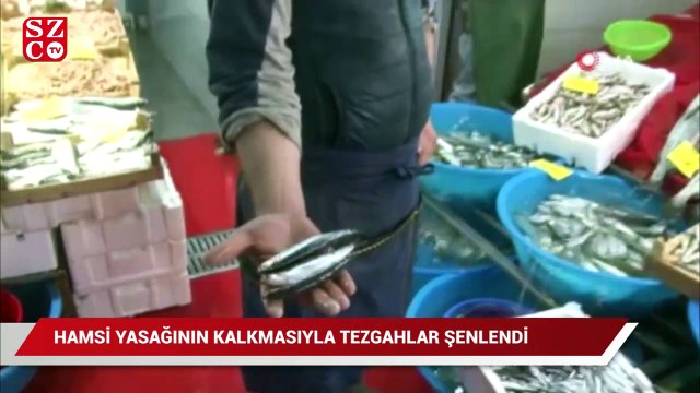 Hamsi yasağının kalkması ile birlikte tezgahlar şenlendi