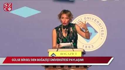 Download Video: Gülse Birsel'den Boğaziçi Üniversitesi paylaşımı