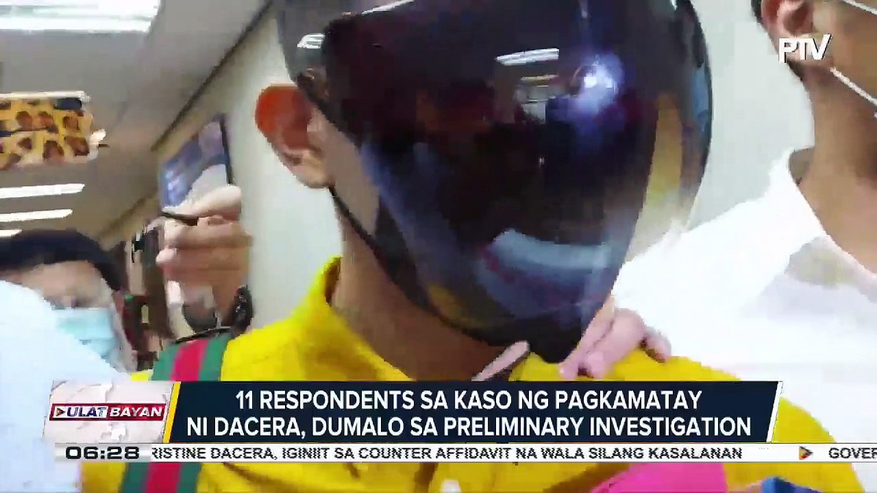 #UlatBayan | Respondents sa Dacera case, dumalo sa pagpapatuloy ng preliminary investigation.