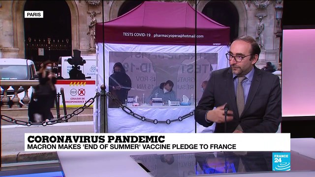 Coronavirus pandemic: Macron makes 'end of summer' vaccine pledge to France