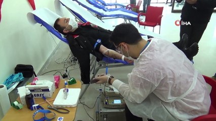 Emniyet Müdürlüğü'nde kan bağışı kampanyası