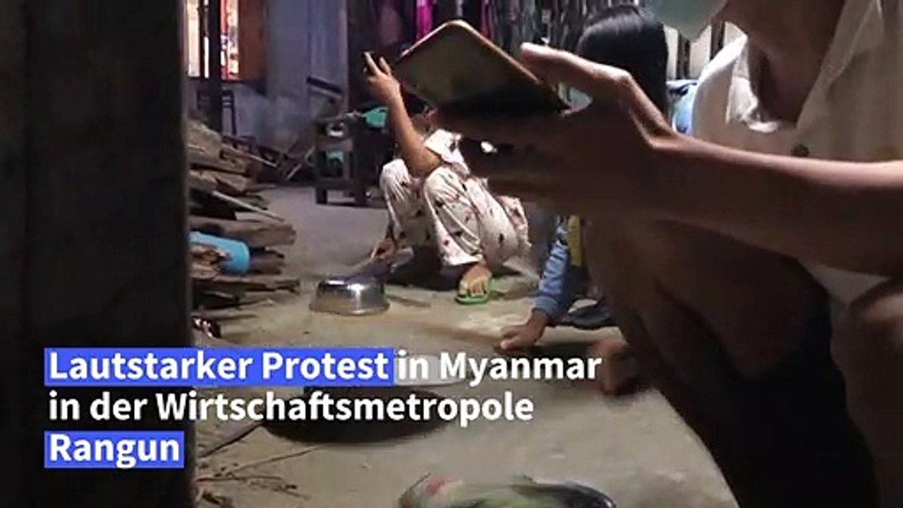 Myanmar: Protest mit Töpfen und Pfannen gegen den Militärputsch