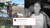 Kourtney Kardashian’s Sexy New Bikini Pic Is Approved By Travis Barker ‘Yesssss’