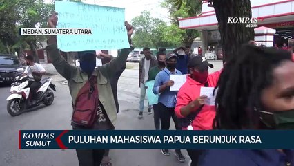 Puluhan Mahasiswa Papua Berunjuk Rasa