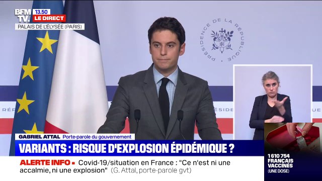 Gabriel Attal: Nous prendrons toujours les mesures nécessaires au moment où c'est nécessaire