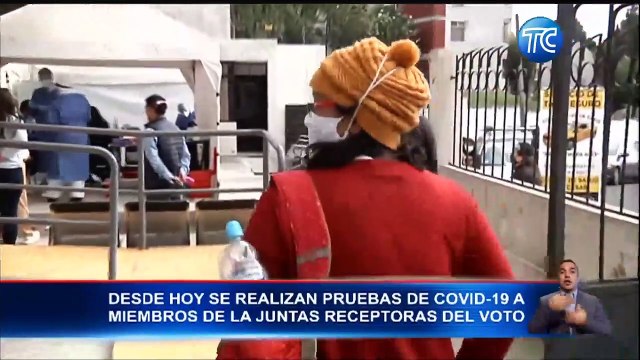 Se realizan pruebas de covid para miembros de Junta Receptoras del Voto
