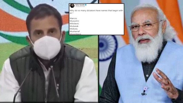 Rahul Gandhi Tweet Viral,నియంతల పేర్లన్నీ ‘ఎం'తోనే..!!