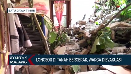 Tanah Longsor Di Dusun Brau, 11 Keluarga Mengungsi